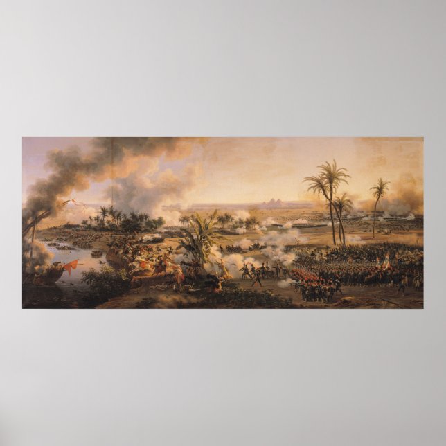 Poster Bataille des Pyramides, le 21 juillet 1798, 1806 (Devant)