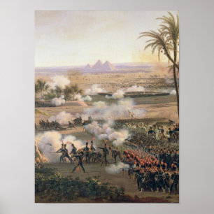Poster Bataille des pyramides, le 21 juillet 1798, 1806