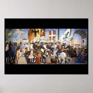 Poster BATAILLE D'HÉRACLIUS par Piero Della Francesca