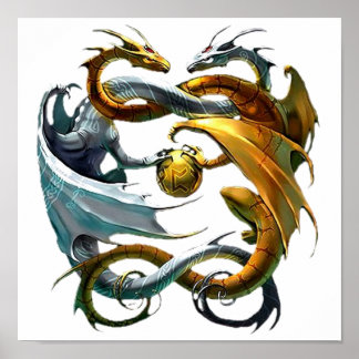 Poster Bataille Dragons