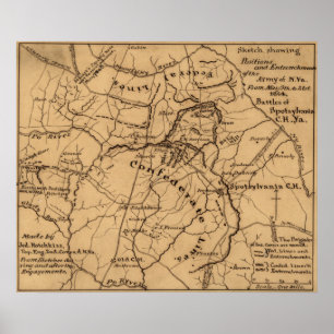 Poster Bataille du désert - Guerre civile Panoramique