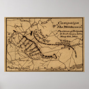 Poster Bataille du désert - Guerre civile Panoramique