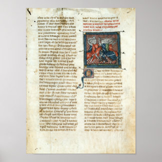Poster Bataille entre chevaliers, de 'Roman d'Artus'