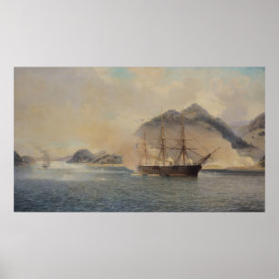 Poster Bataille navale du détroit de Shimonoseki