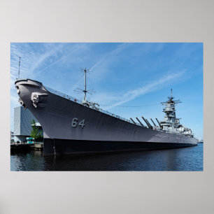Poster Bataillon USS Wisconsin BB-64