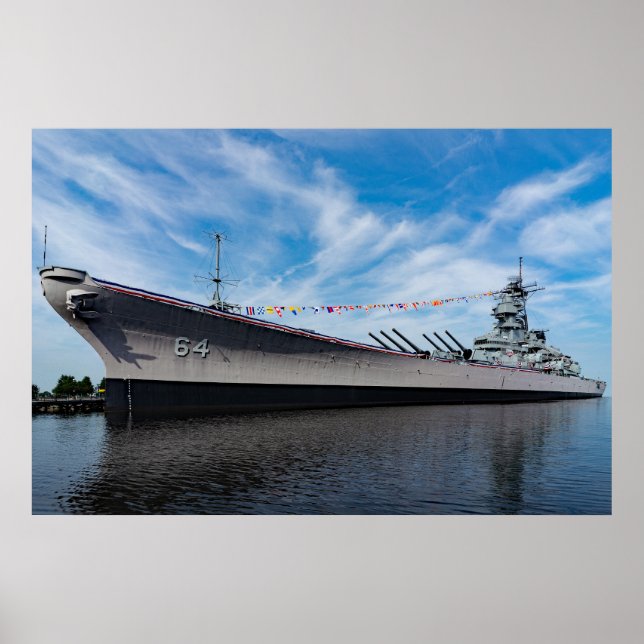 Poster Bataillon USS Wisconsin BB-64 (Devant)