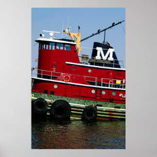 Poster Bateau à moteur