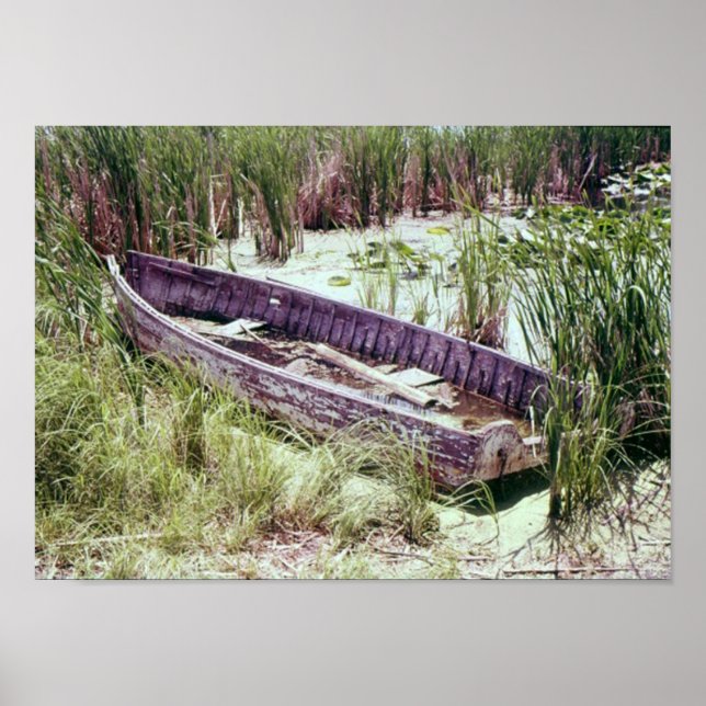 Poster Bateau à moteur en décomposition (Devant)