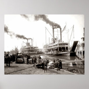 Poster Bateau à vapeur Delta Queen en cours de chargement