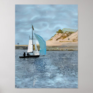 POSTER BATEAU À VOILE