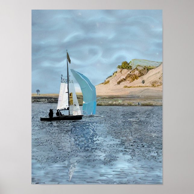 POSTER BATEAU À VOILE (Devant)