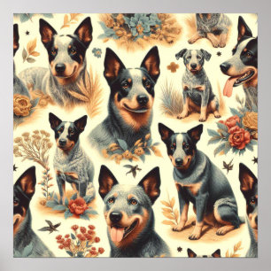 Poster Bateau australien vintage sans joint