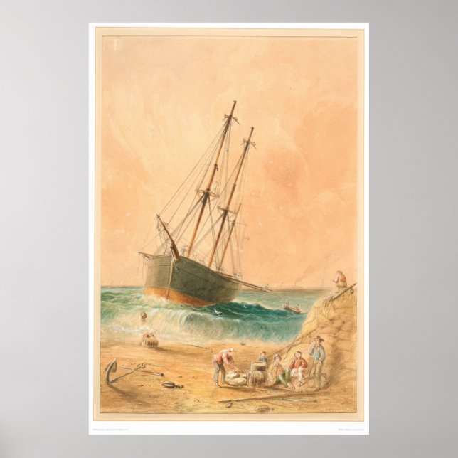 Poster Bateau britannique "Viscata" (0533A) (Devant)