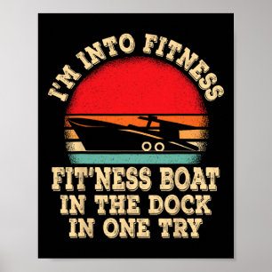 Poster Bateau Capitaine de navigation 