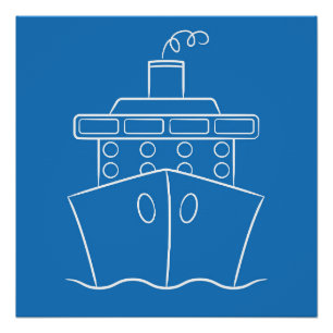Poster Bateau de croisière