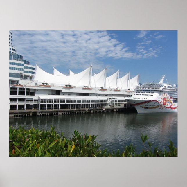 Poster Bateau de croisière à Vancouver (C.-B.) Canada (Devant)