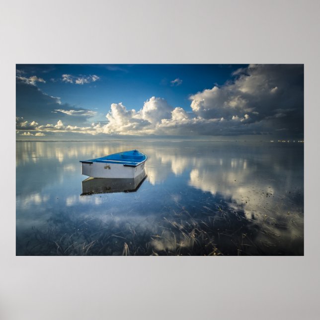 Poster Bateau De Ligne Sur L'Eau (Devant)