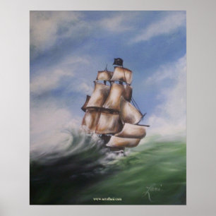 Poster Bateau de pirate
