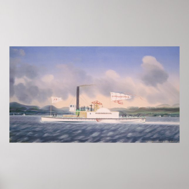 Poster Bateau de remorque "John Birkbeck" James Bard Fine (Devant)