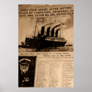 Poster Bateau de rêves perdu