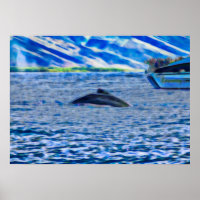 Bateau d'observation des baleines Océan bleu