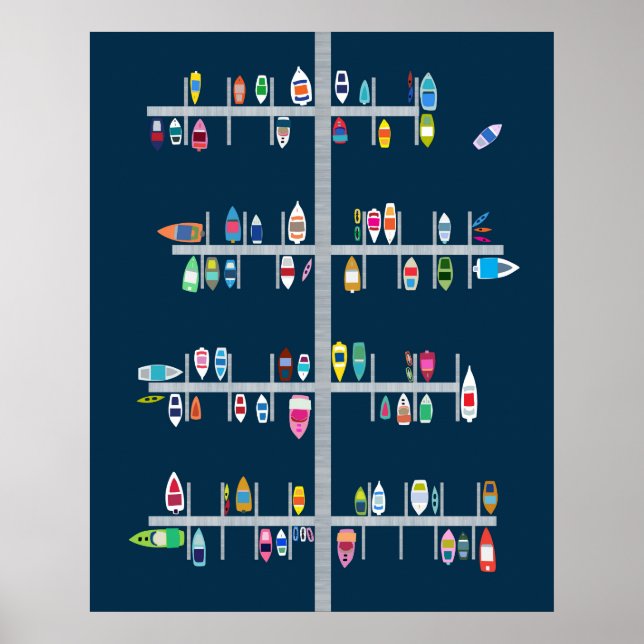 Poster Bateau Docks-Multi sur Marine (Devant)