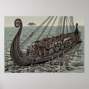 Poster Bateau d'Oseberg
