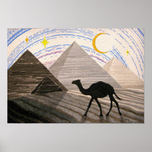 Poster Bateau du désert