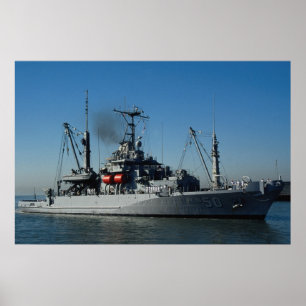 Poster Bateau d'USS Safeguard", de récupération et de