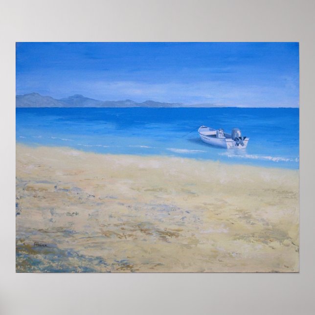 Poster Bateau en attente (Devant)