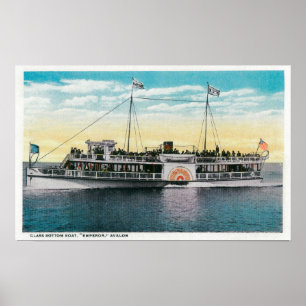 Poster Bateau en fond de verre, Empereur, Avalon