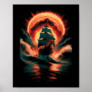 Poster Bateau en mer