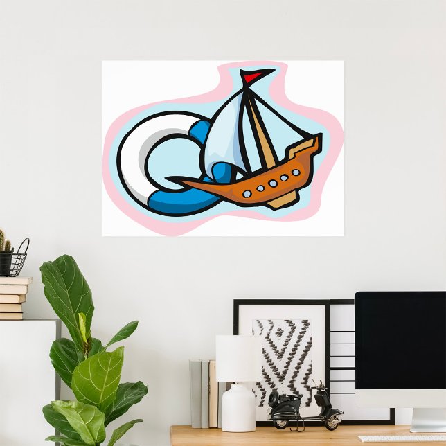 Poster Bateau en train de couler (Créateur téléchargé)
