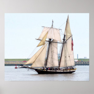 Poster Bateau grand Lynx