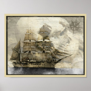 Poster Bateau hanté