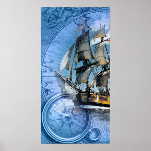 Poster Bateau pirate