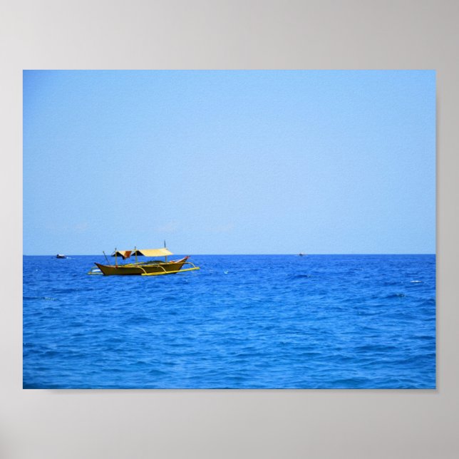 Poster Bateau Pundaquit à Zambales (Devant)