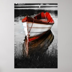 Poster Bateau rouge