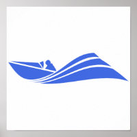 Bateau Royal Blue and White Speed