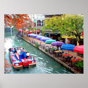 Poster Bateau sur le Riverwalk