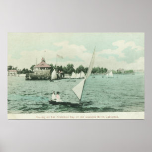 Poster Bateau sur San Francisco BayAlameda, CA