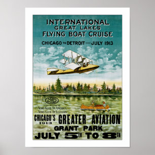 Poster Bateau volant des Grands Lacs