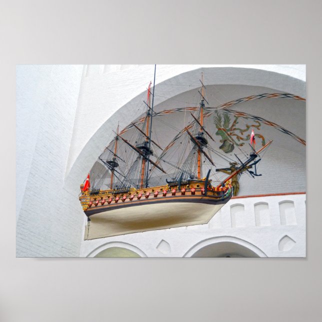 Poster Bateau votant de la cathédrale d'Aarhus (Devant)