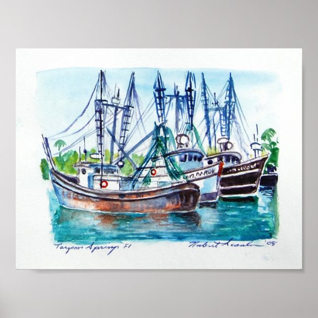 Poster Bateaux (Devant)