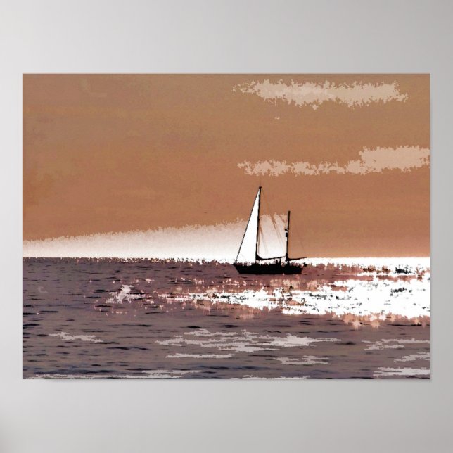 POSTER BATEAUX À VOILE (Devant)
