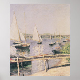Poster Bateaux à voile à Argenteuil, vers 1888