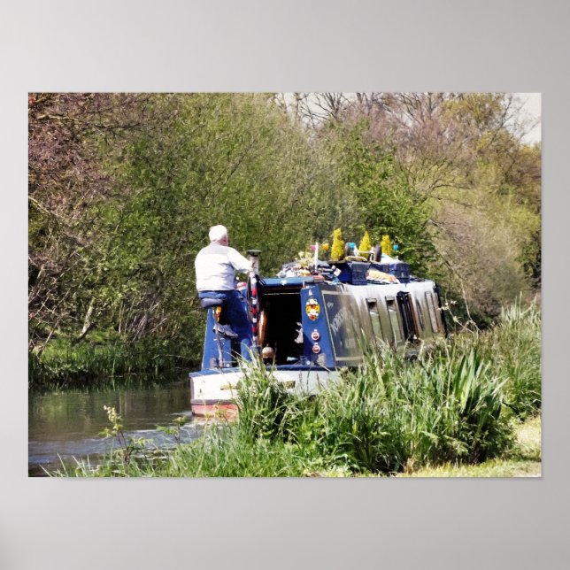 POSTER BATEAUX DE CANAL (Devant)