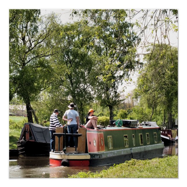 POSTER BATEAUX DE CANAL (Devant)