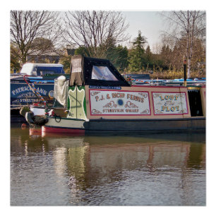 POSTER BATEAUX DE CANAL