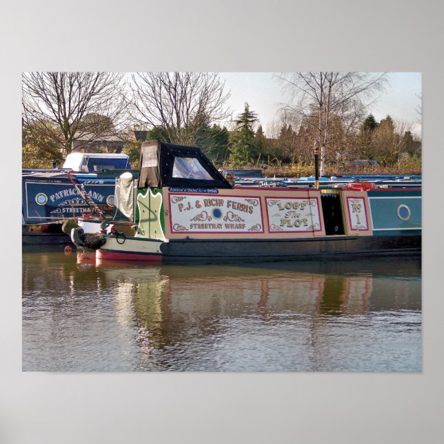 POSTER BATEAUX DE CANAL (Devant)